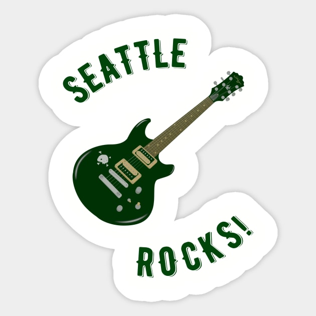 Seattle Rocks! Sticker by MessageOnApparel